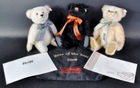 COLLECTION OF X3 GERMAN STEIFF SOFT TOY TEDDY BEARS