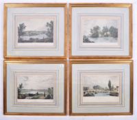 AFTER WESTALL - SET OF FOUR HAND COLOURED ETCHINGS