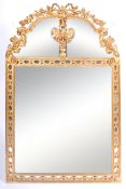 19TH CENTURY GILT PIER / OVERMANTEL MIRROR