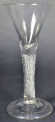 18TH CENTURY GEORGE III AIR TWIST WINE DRINKING GLASS