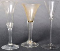 COLLECTION OF THREE GEORGE III DRINKING GLASSES