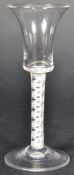 MID 18TH CENTURY GEORGE III DOUBLE SERIES WINE GLASS