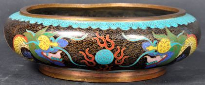20TH CENTURY CHINESE REPUBLIC CLOISONNE BOWL