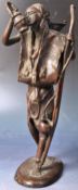 19TH CENTURY NORTH AFRICAN BRONZE FIGURINE OF A MAN