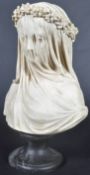 AFTER RAPHAELLE MONTI - THE VEILED VIRGIN - 20TH CENTURY BUST