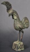 19TH CENTURY AFRICAN BENIN BRONZE COCKEREL