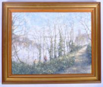 STEPHEN NORMAN (BRITISH) - OIL ON CANVAS OF CLIFTON SUSPENSION BRIDGE