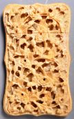 19TH CENTURY CHINESE CANTON IVORY CARVED CALLING CARD CASE