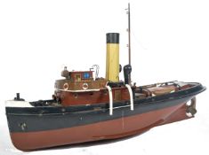 20TH CENTURY SCRATCH BUILT MODEL OF A 19TH CENTURY TUG BOAT