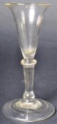 18TH CENTURY BALUSTROID STEM WINE DRINKING GLASS