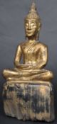 19TH CENTURY CHINESE CARVED FIGURINE OF BUDDHA