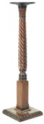 19TH CENTURY MAHOGANY PEDESTAL COLUMN BUST STAND