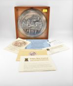 1970S POBJOY MINT SILVER HALLMARKED CHELLINI MADONNA PLAQUE