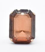 HALLMARKED 9CT GOLD & PASTE DRESS RING