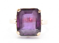 AMETHYST & GOLD DRESS RING