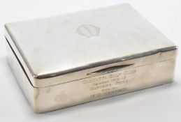 ANTIQUE SILVER HALLMARKED DESKTOP BOX