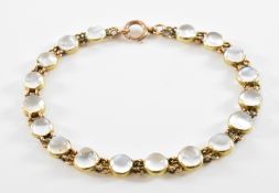 VICTORIAN GOLD & MOONSTONE LINE BRACELET