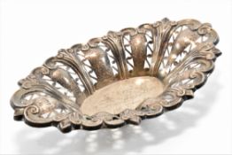 EDWARDIAN SILVER HALLMARKED BON BON DISH