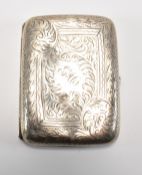 HALLMARKED SILVER 1920S CIGARETTE CASE