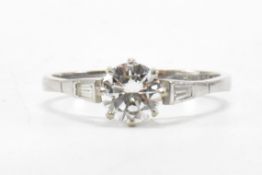 HALLMARKED 18CT GOLD & DIAMOND RING