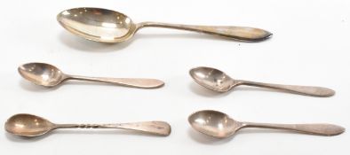 ASSORTMENT OF 20TH CENTURY SILVER HALLMAKRED SPOONS