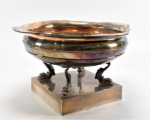 1920S WALKER & HALL SILVER HALLMARKED TAZZA DISH