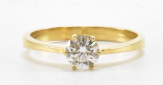 GOLD & DIAMOND SOLITAIRE RING