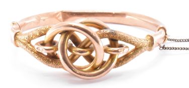 VICTORIAN 9CT GOLD KNOT DESIGN BANGLE