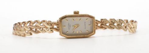 HALLMAKRED 9CT GOLD ROTARY WRIST WATCH