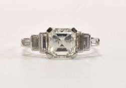 1.8 CT ART DECO STYLE DIAMOND RING