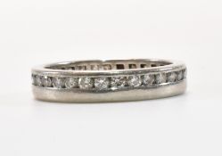 PLATINUM & DIAMOND ETERNITY BAND RING