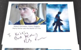 HARRY POTTER - ROBERT PATTINSON (CEDRIC) - AUTOGRAPHED PHOTOS