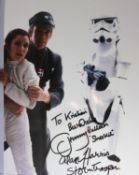 STAR WARS - JEREMY BULLOCH (1945-2020) & ALAN HARRIS (1938-2020) SIGNED 8X10