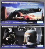 STAR WARS - EMPIRE STRIKES BACK - JASON WINGREEN (BOBA FETT) - SIGNED CARDS