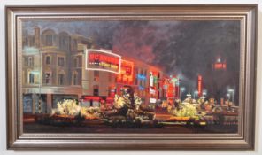 A CADDICK BRISTOL SAVAGES - OIL PAINTING BRISTOL CITY