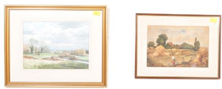 MICHEAL LONG WATERCOLOUR PAINTING WITH ANOTHER