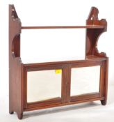 EARLY 20TH CENTURY MAHOGANY MIRRORED WALL CABINET