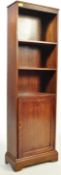 1920'S LARGE OAK OPEN WINDOW BOOKCASE CUPBOARD