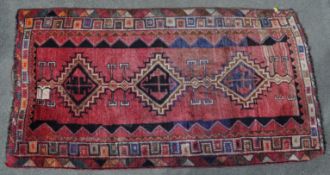 EARLY 20TH CENTURY AFGHAN BALUCH FLOOR RUG CARPET