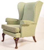 20TH CENTURY PARKER KNOLL QUEEN ANNE REVIVAL WING BACK