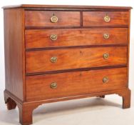 19TH CENTURY GEORGE III MAHOGANY CHEST OF DRAWERS