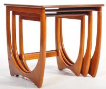 RETRO 20TH CENTURY G PLAN STYLE TEAK WOOD NEST OF TABLES
