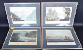 AFTER JOHN WILLIAM EDY GROUP LANDSCAPE AQUATINT PRINTS