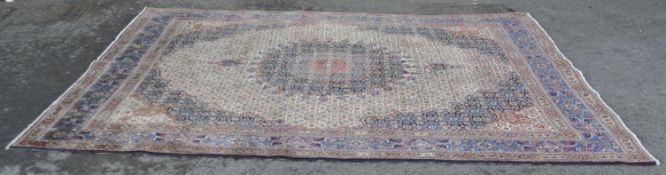 20TH CENTURY PERSIAN ISLAMIC HAND MADE MOUD RUG