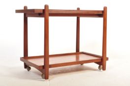 MID CENTURY DANISH TEAK BUTLERS SERVING HOSTESS TROLLEY