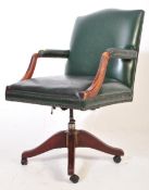 VINTAGE VICTORIAN REVIVAL OFFICE SWIVEL CHAIR