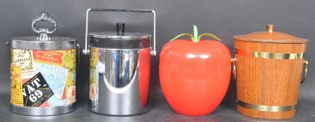 COLLECTION OF RETRO VINTAGE 20TH CENTURY ICE BUCKETS