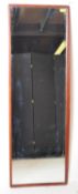RETRO VINTAGE MID 20TH CENTURY TEAK FRAMED WALL MIRROR