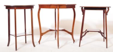 THREE REGENCY REVIVAL SIDE CONSOLE TABLES