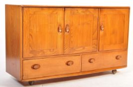 ERCOL - MODEL 468 - MID CENTURY WINDSOR SOLID ELM SIDEBOARD